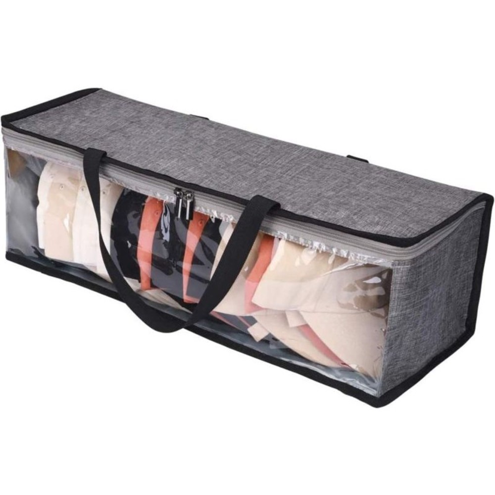 2 cases Hat Organizer Storage Baseball Cap Holder 21.2”L x 6.3”W x 8”H(Gray) NEW